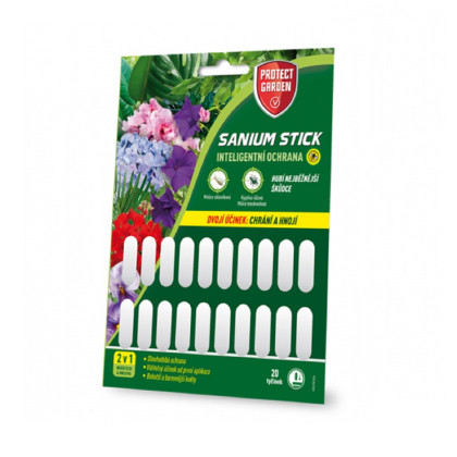 Sanium Stick proti molicím a mšicím - Protect Garden - prodej ochrany rostlin - 20 ks