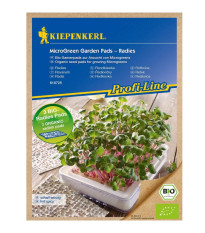 Mikrozelenina - náhradní pláty bio ředkvičky - microgreen - 3 ks