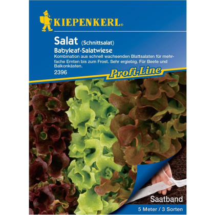 Semena salátů Babyleaf - prodej výsevních pásků - 5 m