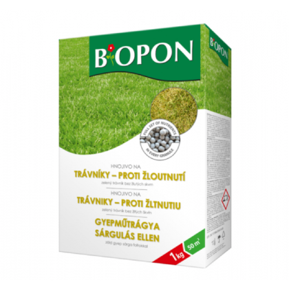 Hnojivo na trávník proti žloutnutí - BoPon - prodej hnojiv - 1 kg