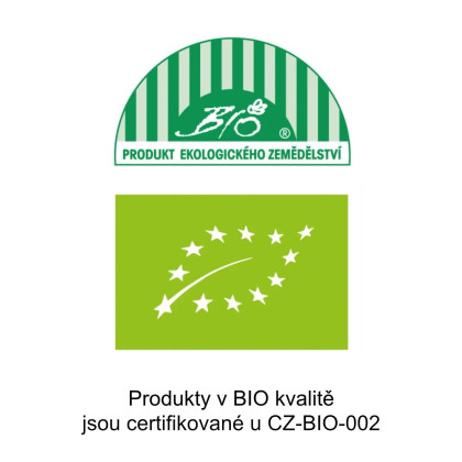 Semena v bio kvalitě jsou certifikovaná u CZ-BIO-002.
