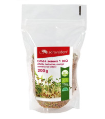 BIO Alfalfa, ředkvička, mungo - prodej bio směsi semen na klíčení - 200 g