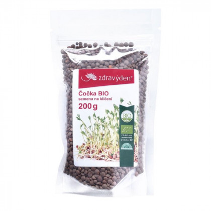 BIO Čočka - prodej bio semen na klíčení - 200 g