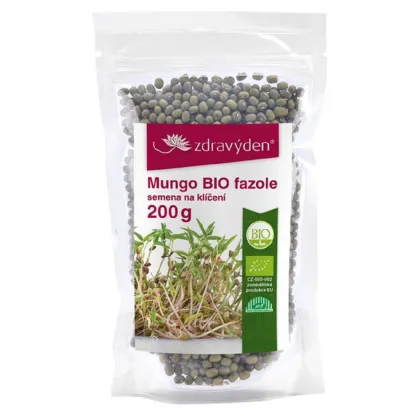 BIO Fazole mungo - prodej bio semen na klíčení - 200 g