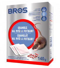 Granule na myši a potkany - Bros - prodej ochrany proti škůdcům - 7 x 20 g