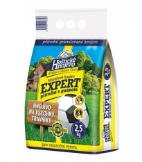 Hnojivo pro trávník EXPERT s guánem - Hoštické hnojivo - prodej hnojiv - 2,5 kg